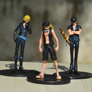 ฟิกเกอร์ อนิเมะ One Piece Black City Theater Gold Luffy Zoro Chopper สําหรับตกแต่ง