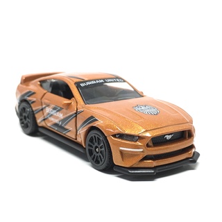 Majorette Ford Mustang GT - Buriram - Metallic Orange Color /Wheels D5SB  /scale 1/64 (3 inches) no Package