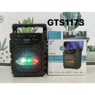 NEW!! ลำโพงบลูทูธมีไฟ LED เบสหนัก พลังเสียงเต็มๆ!!!ลำโพงบลูทูธ รุ่นGTS-1173 เสียงดี เบสหนักเสียงดีสุดๆๆ