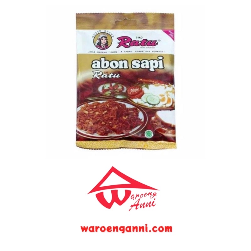 Indonesia Abon Cap Ratu / Cap Ratu Beef Shredded , 90 gram