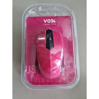 Mouse มีสายแบบ USB VOX M10 มีหลายสีสดใสให้เลือก