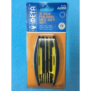 ประแจหกเหลี่ยม META JL2250 1.5-6 mm (KW111N)