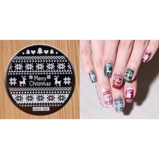 Nail art plate (hehe-60) แผ่นพิมพ์ลายเล็บ