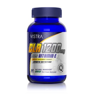 Vistra CLA 1200 mg. Plus Vitamin E วิสทร้า ซีแอลเอ 1200 มก. พลัส วิตามินอี (60 เม็ด)