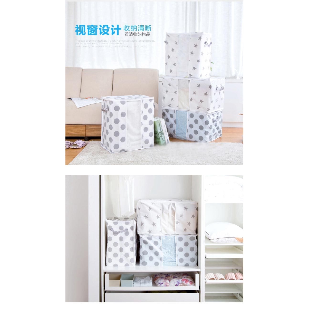 SNH-01/02 กล่องพับ กล่องอเนกประสงค์ สำหรับใส่เสื้อผ้า เก็บของ พับเก็บได้ จัดระเบียบ ความจุ 65 ลิตร - รูปที่ 5