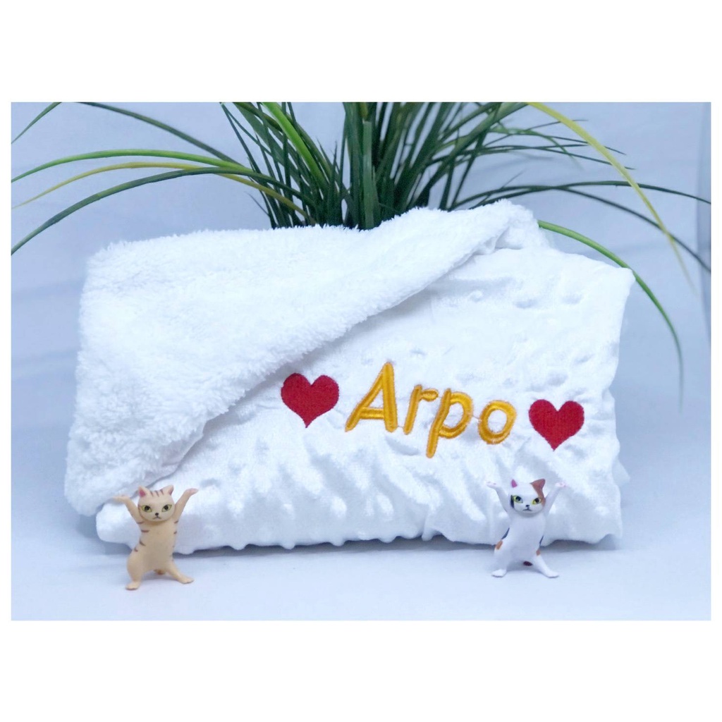 สินค้าพร้อมส่ง ไวมาก ผ้าห่มปักชื่อ ผ้านุ่มมาก ราคาพร้อมปักชื่อ