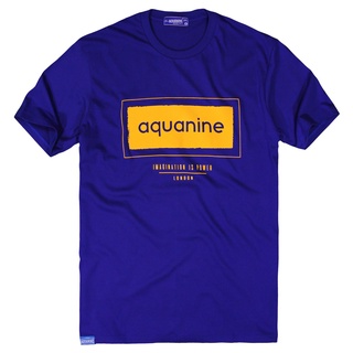 เสื้อยืด AQUANINE tshirt เสื้อยืดผู้ชาย รุ่น IMAGINATION เสื้อยืดสีน้ำเงิน ลิขสิทธิ์แท้