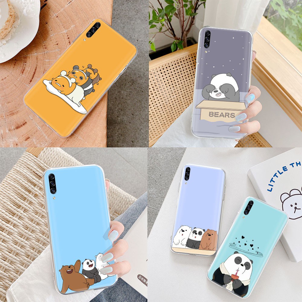 Motorola Moto G4 G5 G5s G6 Play Plus เคสใสปลอก VM135 We Bare Bears ปกอ่อน