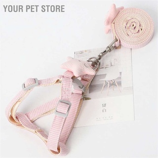 Your Pet Store สายจูงสุนัข ปรับได้ จับสบาย เสื้อกั๊กสัตว์เลี้ยง ปลอดภัย พร้อมเชือกลาก สําหรับแมวเดิน