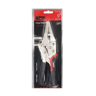 pliers 9" LONG NOSE PLASTIC GRIP HACHI LOCKING PLIER Hand tools Hardware hand tools คีม คีมล็อกปากแหลม HACHI 9 นิ้ว เครื