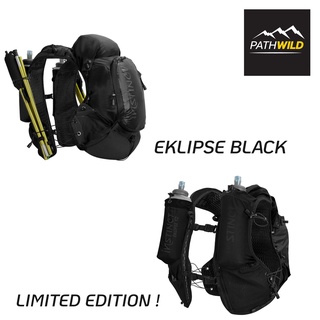 เป้น้ำ INSTINCT EKLIPSE TRAIL VEST 12L BLACK EDITION พร้อมขวดนิ่ม 600 ml. 2 ขวด