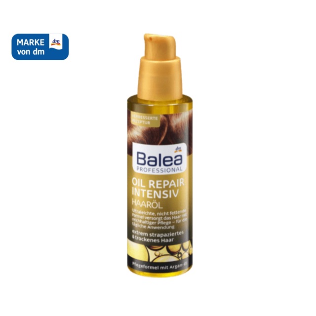 Balea Professional Hair Oil Repair Intensive 100 ml. เซรั่มบำรุงผมสูตรเข้มข้นเร่งด่วน เหมาะกับสาวๆที