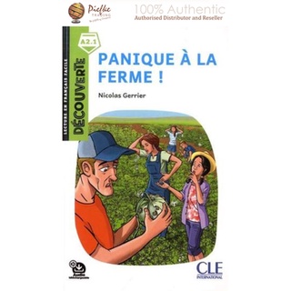 Panique à la ferme : Level A2.1 - Discovery Reading - Downloadable Audio : 9782090384765 (นำเข้าของแท้100%)