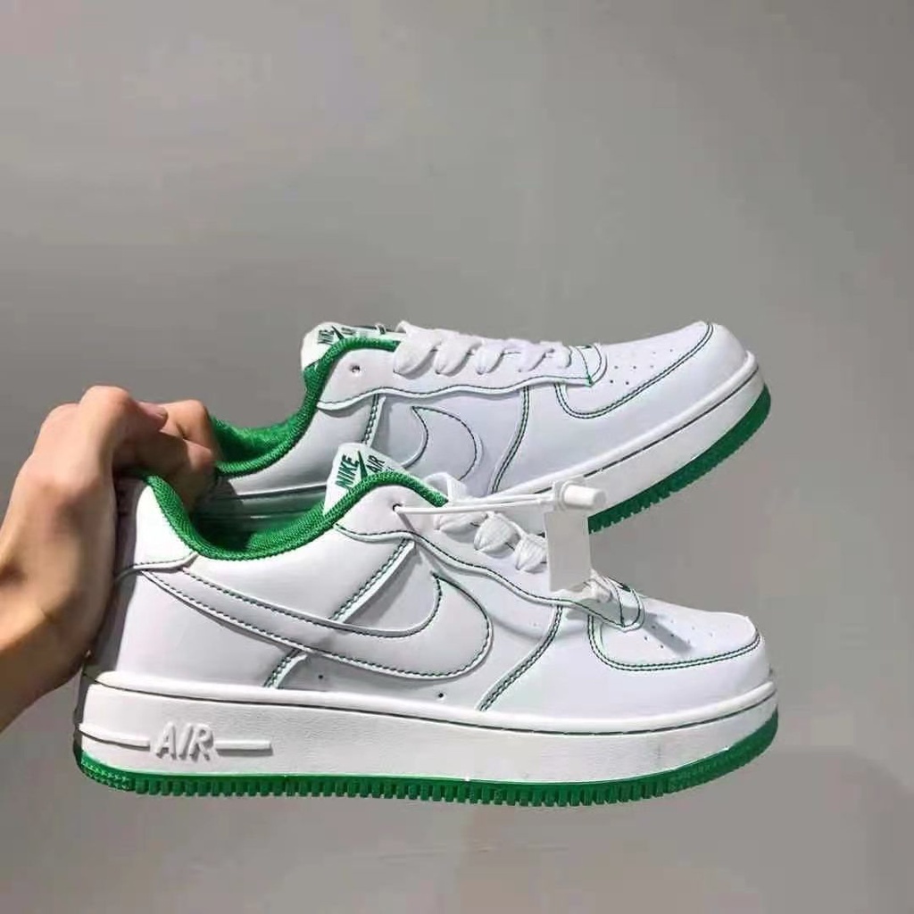 พร้อมสต็อก AIR FORCE 1 AF1 AF1 AIR FORCE ONE Hydrogen Blue การจับคู่สี ...