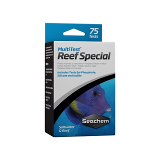 Seachem MultiTest™ Reef Special รวมชุดวัดค่า ฟอสเฟตซิลิเกตและไอโอดีน / ไอโอไดด์ สำหรับตู้ปลาทะเล