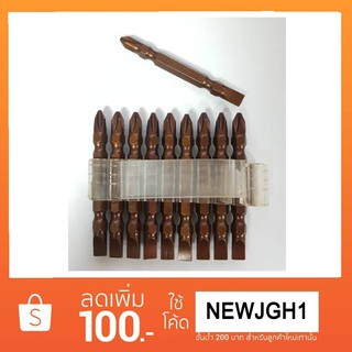 JG SHOP ไขควง ดอกไขควง ไขควงปลายแม่เหล็ก 2 ปลาย SCREWDRIVER BIT (+PH2 -6MM ) No 0265 ความยาว 65MM 10 ชิ้น ของแท้