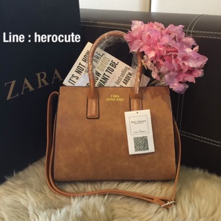 ZARA HOME LEATHER HAND BAG แท้Outlet