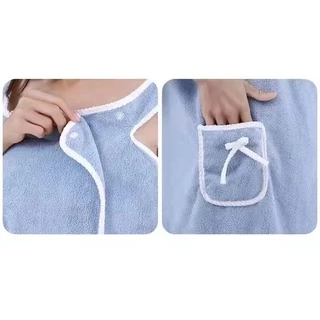 Babypartys ผ้าเช็ดตัว 2in1 ผ้า COTTON คลุมอาบน้ำ เป็นได้ทั้ง ผ้าเช็ดตัว และ เสื้อคลุม