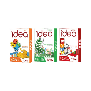 Idea กระดาษถ่ายเอกสาร 70 แกรม และ 80 แกรม A4 บรรจุ 1 รีม (Idea Green, Idea Max, Idea Work)