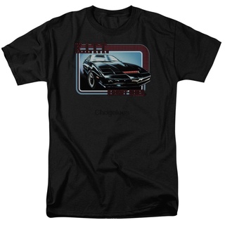 เสื้อยืดลําลอง ผ้าฝ้าย แขนสั้น คอกลม พิมพ์ลาย lelaki baju lengan pendek pakain Knight Rider Kitt แฟชั่นฤดูร้อน สําหรับผู