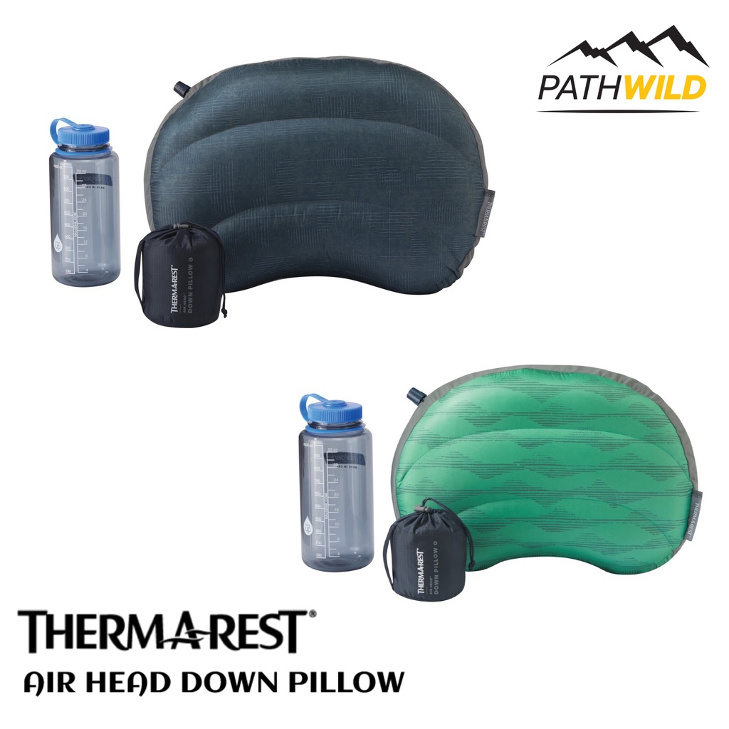 หมอนขนเป็ด THERMAREST AIR HEAD DOWN PILLOW ที่มีความนุ่ม อุ่นสบาย รองรับต้นคอ ใส่ไว้ด้านในถุงนอนได้