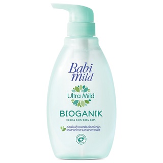 Free Delivery Babi Mild Ultra Mild Bioganik Head and Body Baby Bath 400ml. Cash on delivery