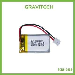 [Gravitechthai]Lithium Ion Polymer Battery LiPo 180mAh 3.7V - 402030