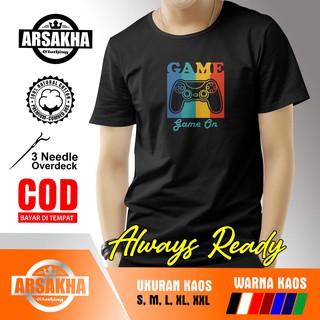 เสื้อยืด พิมพ์ลายเกมเมอร์ Distro Arsakha แบบเรียบง่าย