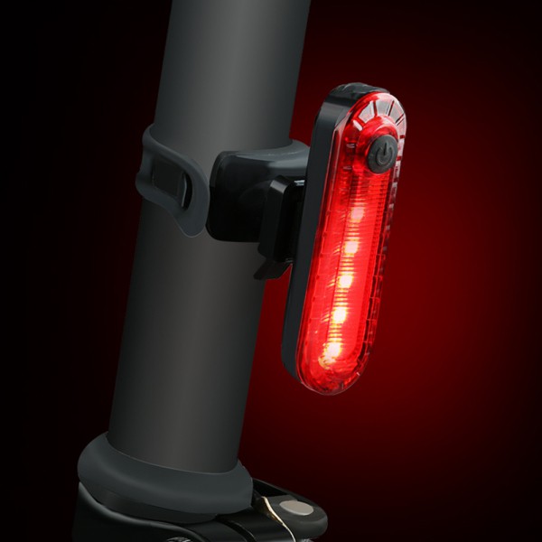 Red LED Rear Bike Light USB Rechargeable Ultra Bright Powerful Safety ...