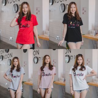 เสื้อยืด  สวยหวาน สดใส น่ารักมาก