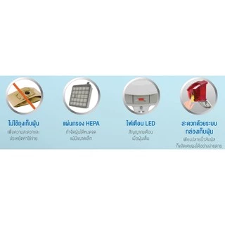 SHARP เครื่องดูดฝุ่น แบบกล่อง 1600วัตต์ EC-NS16