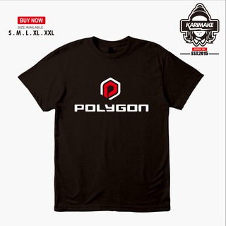 เสื้อยืดผ้าฝ้ายพิมพ์ลายแฟชั่น เสื้อยืด ลายโลโก้ Polygon Bike สไตล์สปอร์ต