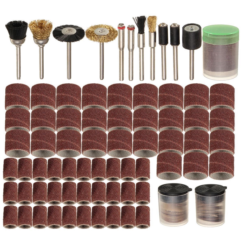 150Pcs Rotary Power Tool Fits Dremel 1/8" Shank Sanding Polish Accessory Bit Set