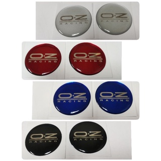 สติ๊กเกอร์เทเรซิ่นนูนอย่างดี โลโก้ OZ Racing sticker แต่งรถ ติดรถ ติดดุมล้อ กลม สติ๊กเกอร์ สติกเกอร์ logo 3.5 ซม 5.4 ซม