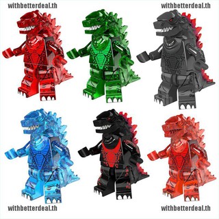 ดีขึ้น✿ฟิกเกอร์ตัวต่อเลโก้ Godzilla Horror Movie Lego Sci-fi Monster Rare Dino ขนาดเล็ก ของเล่นสําหรับเด็ก