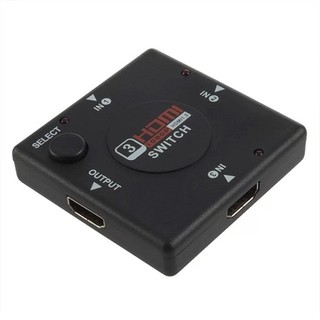 HDMI Switch Switch สลับสัญญาณ in 3/out 1 (Black)#1358