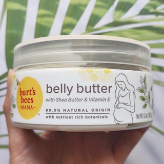 เบิร์ตส์บีส์ มาม่า Mama Belly Butter with Shea Butter and Vitamin E, Fragrance Free 184.2g (Burts Bees®) ครีมทาท้องลาย