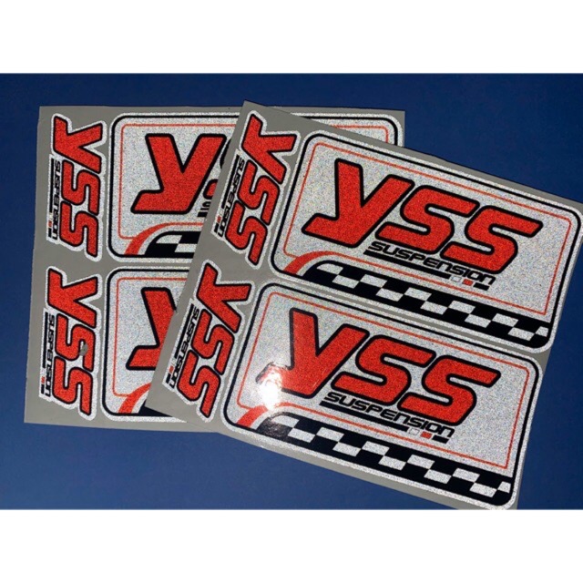 สติ๊กเก้อร์ ติดโช๊ค YSS (งานสะท้อนแสง3M) สติ๊กเกอร์ติดโช็ค