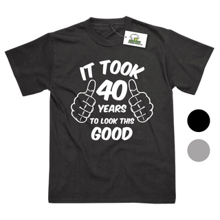 เสื้อยืดผ้าฝ้ายพิมพ์ลายขายดี เสื้อยืด พิมพ์ลาย Unseix It Took 40 ปี Diy