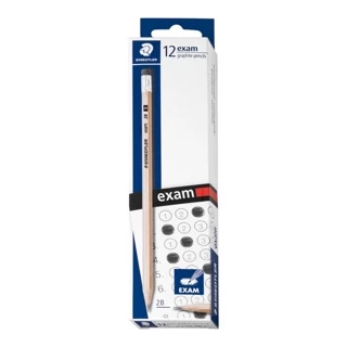 STAEDTLER ดินสอไม้ ยกโหล 12 แท่ง 2B / HB กล่อง ด้ามไม้ Exam Pencil รุ่น 13240N C12