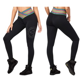 Zumba Inspire High Waist Long Leggings (กางเกงเลคกิ้งออกกำลังกายซุมบ้าและโยคะ)