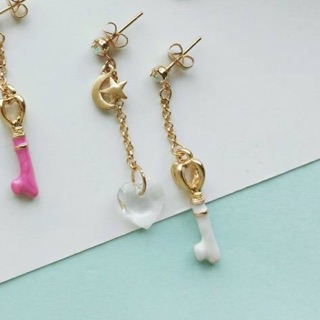 ต่างหู 🌈 #A056 💗 sailor moon in white earring (สีขาว)