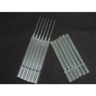 หลอดแก้วตัดปลายแบบบาง 7mm. ยาวประมาน 100mm.หนา0.5mm