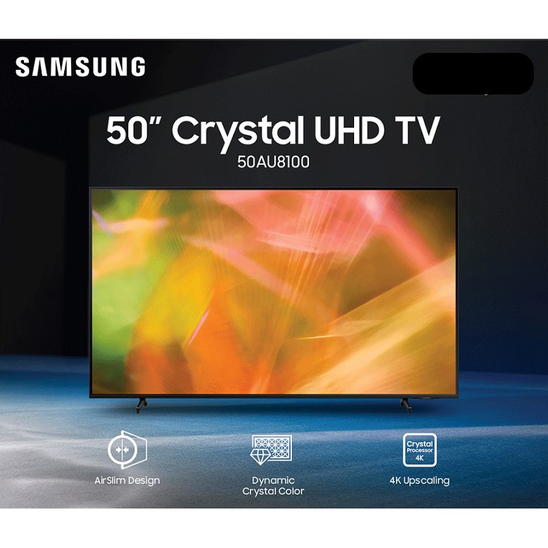SAMSUNG Smart TV รุ่น 50AU8100 Crystal UHD 4K ขนาด50นิ้ว AU8100(2021)+ONE REMOTE