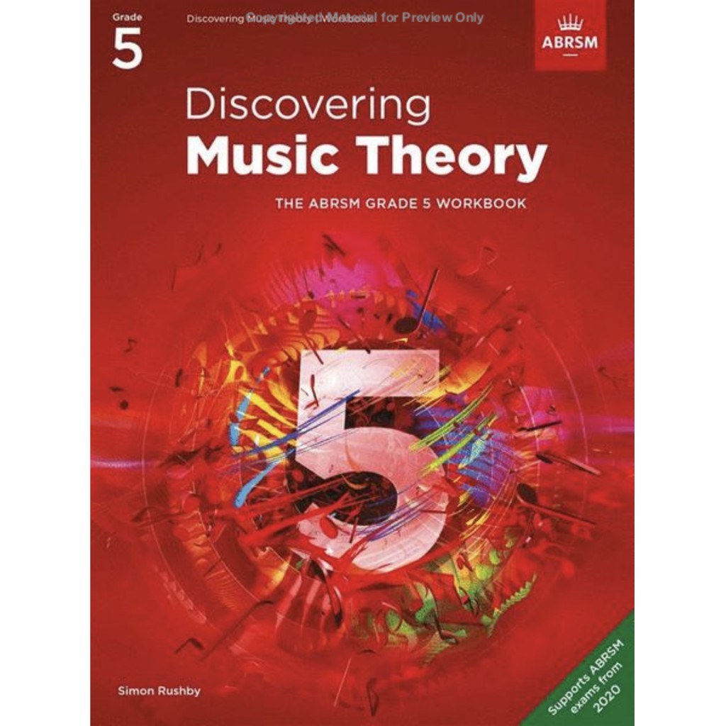 Discovering Music Theory, The ABRSM Grade 5 Workbook (9781786013491)