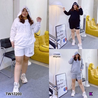 TW17200 set#Bigsize 2ชิ้น เซทเสื้อแขนยาว