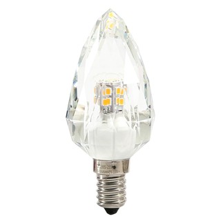 หลอดไฟ LED วอร์มไวท์ 4 วัตต์ EVE Crystal Round E14LED Bulb Warm White 4W EVE Crystal Round E14