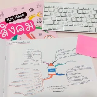 หนังสือ Ent Maps สรุปเนื้อหาระดับมัธยมปลาย 7 วิชา อ่านเข้าใจ ภายใน 2 วัน ม.ปลาย ม.4 ม.5 ม.6 Mind Maps