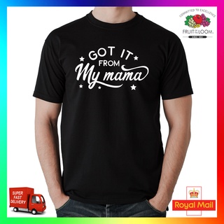 เสื้อยืดโอเวอร์ไซส์เสื้อยืด พิมพ์ลาย I Got It From My Mama น่ารัก สุดเท่ แนวตลกS-3XL