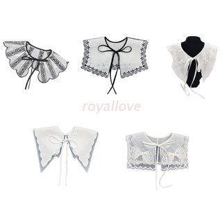 royal Decorative Shirt Fake Collar DIY Detachable for Womens Clothes Accessories